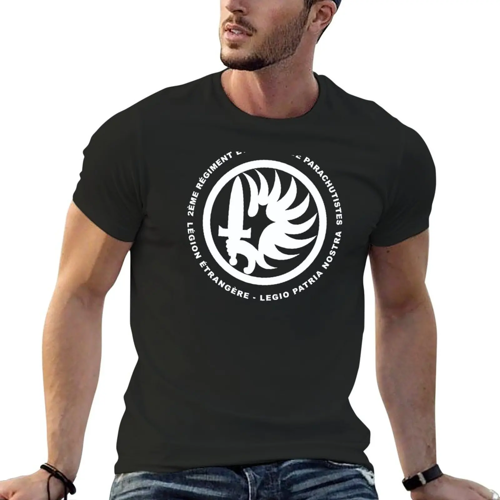 

French Foreign Legion 2 REP T-Shirt quick drying summer tops customs Anime t-shirt t shirts for men graphic