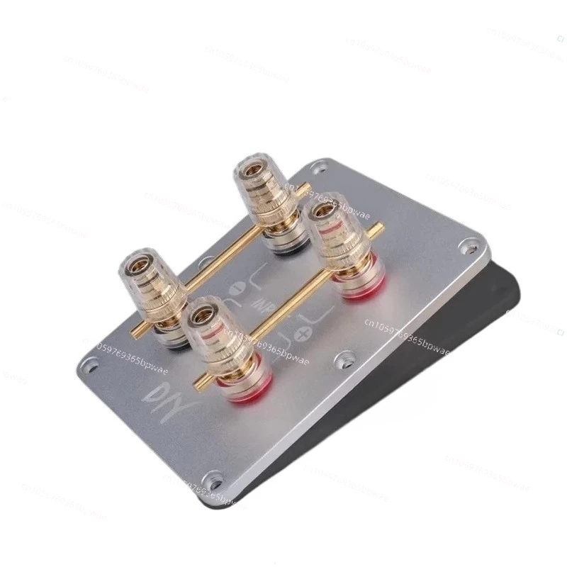 4-position Junction Box, Pure Copper Gold-plated Terminal  Dual Line Split Tone Junction Board,  Audio Accessories