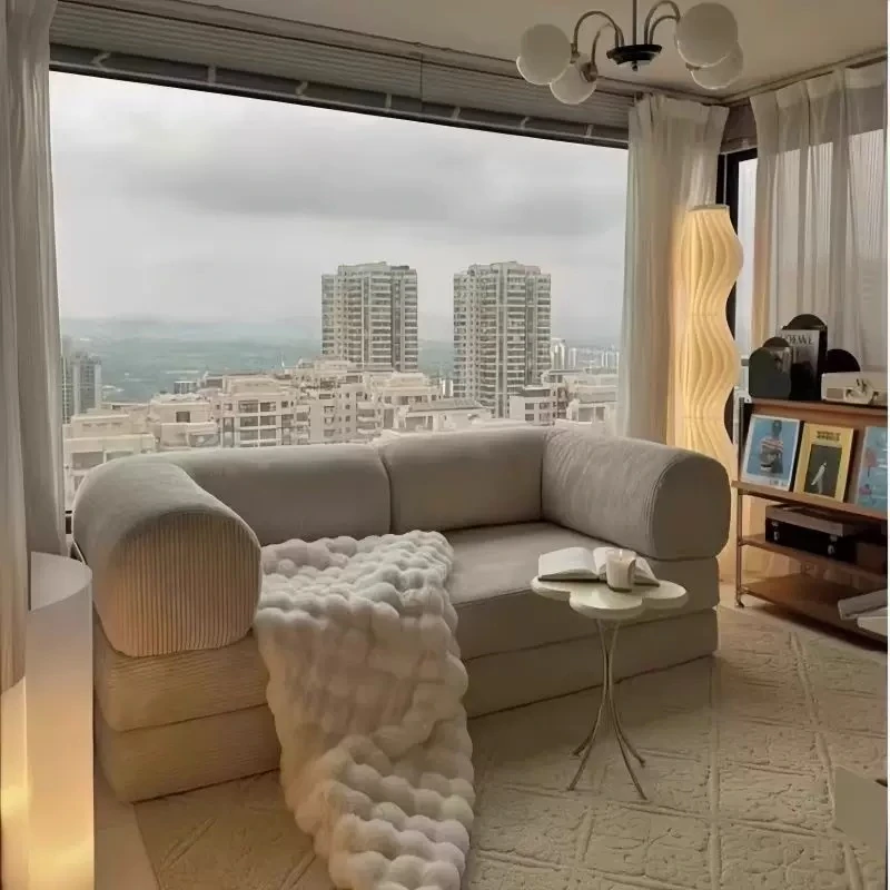 

Vacuum Modern Luxury Boneless Couch Salon Loveseat Lazy Vintage Beautifylife Compressed Sofa Nordic Soft Living Room Furniture