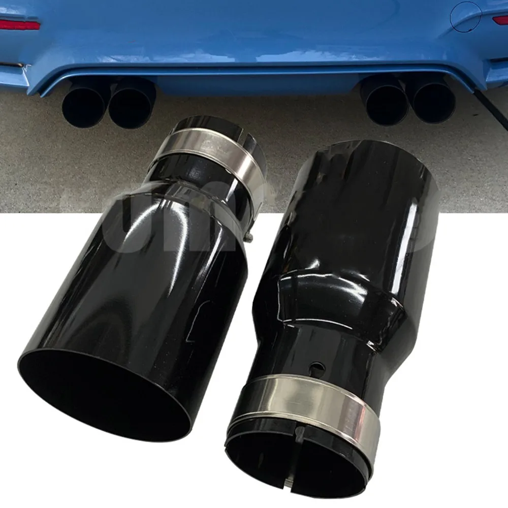 

Stainless Steel Vehicle Refitting Universal Exhaust Car Muffler Tail Throat Car Modification For B-mw E90 Exhaust Tip W222 Pipe