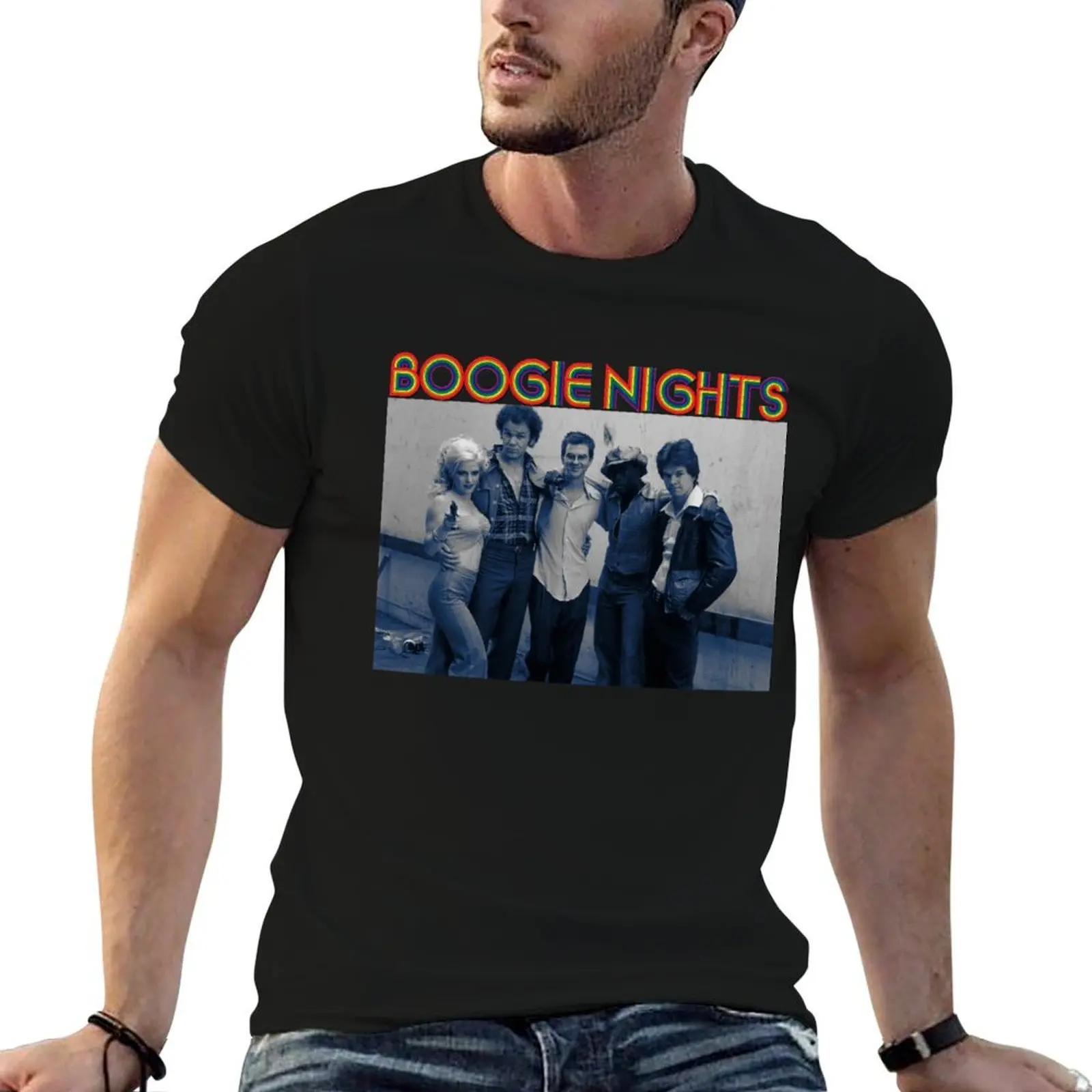 Camiseta masculina Boogie Nights, camiseta masculina de verão, camiseta de algodão 100% para homem, camiseta 100% algodão