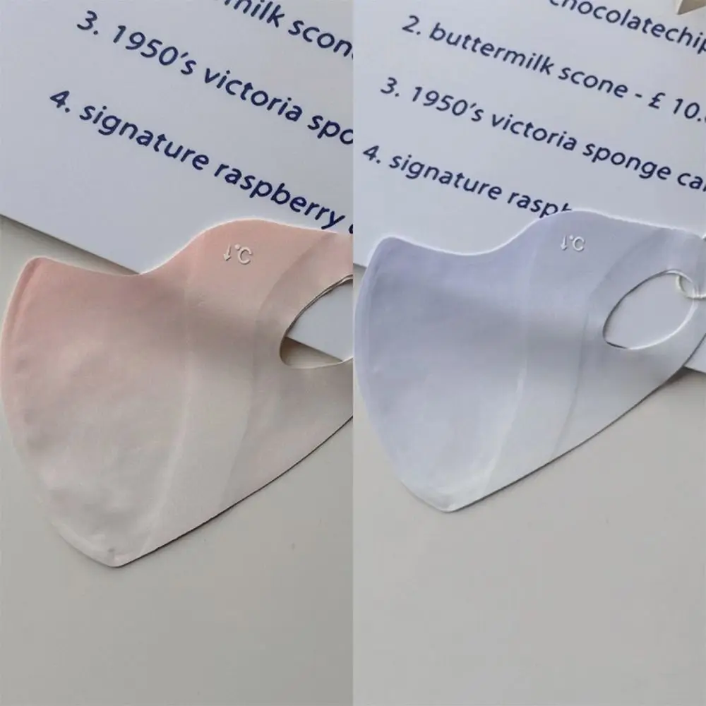 Multicolor Ultraviolet-proof Face Mask Gift Thin 3D Sports Mask Breathable Ice Silk Sunscreen Mask