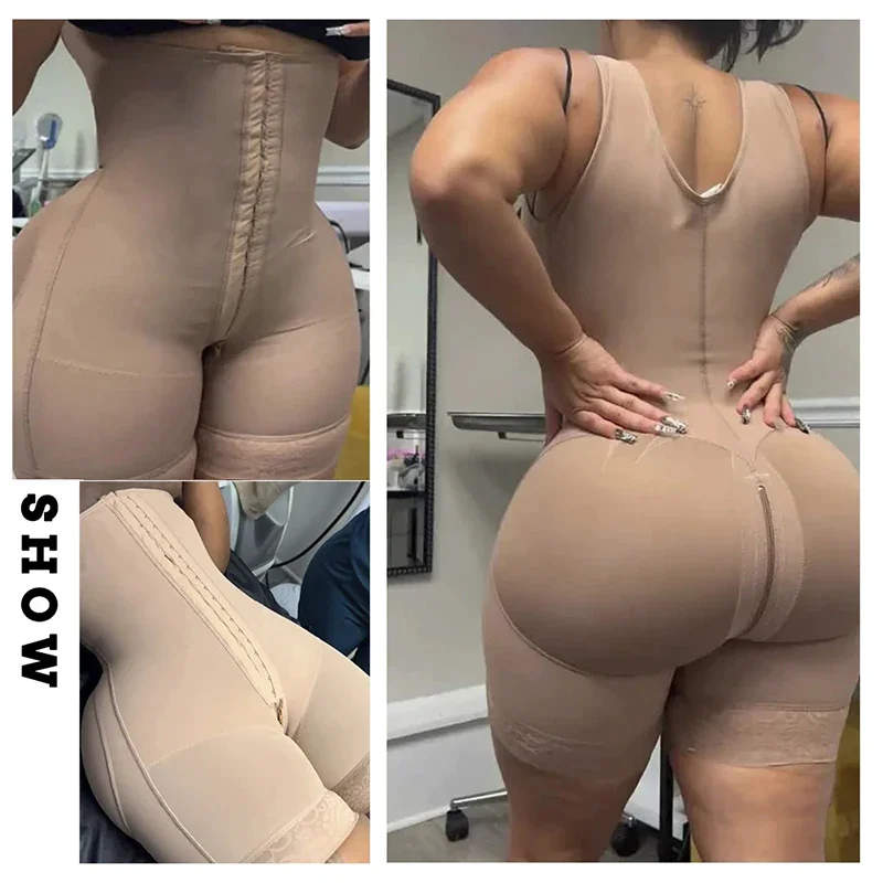 AfruliA Full Body Shapers Fajas Colombian Girdles Bodysuits Shapewear Corset Waist Trainer Sexy Butt Lifter Belt Control Panties