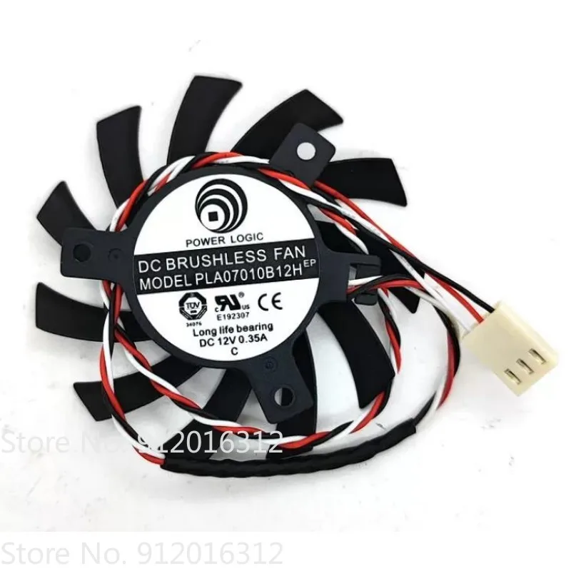 Original Cooler Fan PLA07010B12H 12V 0.35A Hole Spacing 4.0cm Diameter 6.5cm Graphics Card Cooling Fan