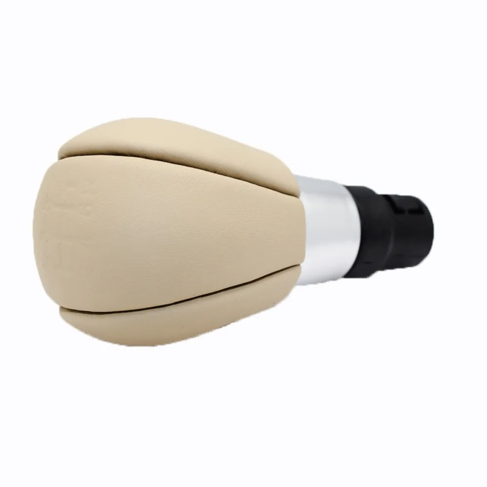 For Volvo S60 V60 S80 V70 XC70 XC60 5/6 Speed Manual Gear Shift Knob Lever Shifter Handle Stick Black Beige Leather Car Styling