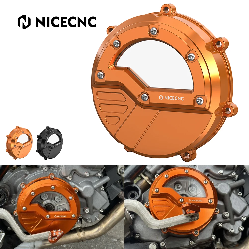 

For 2006-2013 KTM 990 Adventure Transparent Clutch Cover for KTM 990 LC8 Adventure 2007-2012 990 SMT 10-13 990 Adventure R 09-12