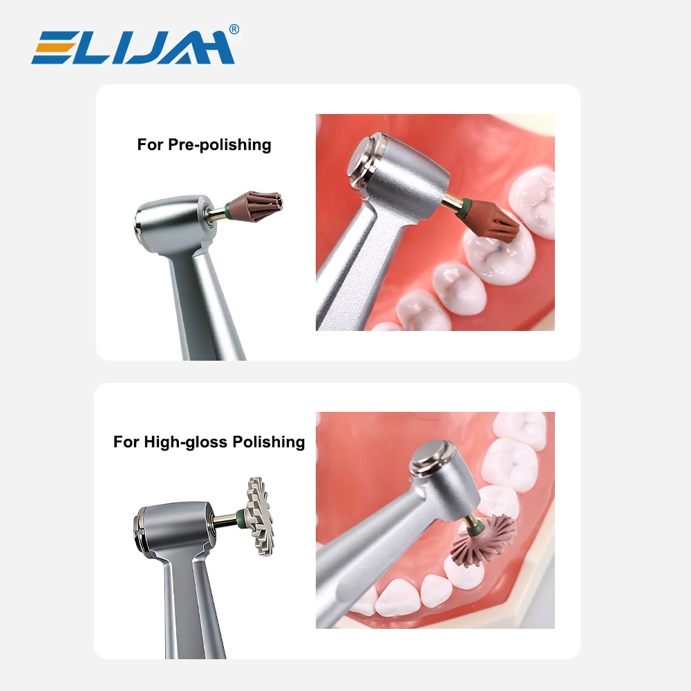 

ELIJAH 4Pcs/Set Dental Composite Polishing Disc Wheel Rubber Eagle Polisher Kit Dental Rotary Grinding and Polishing Instrument