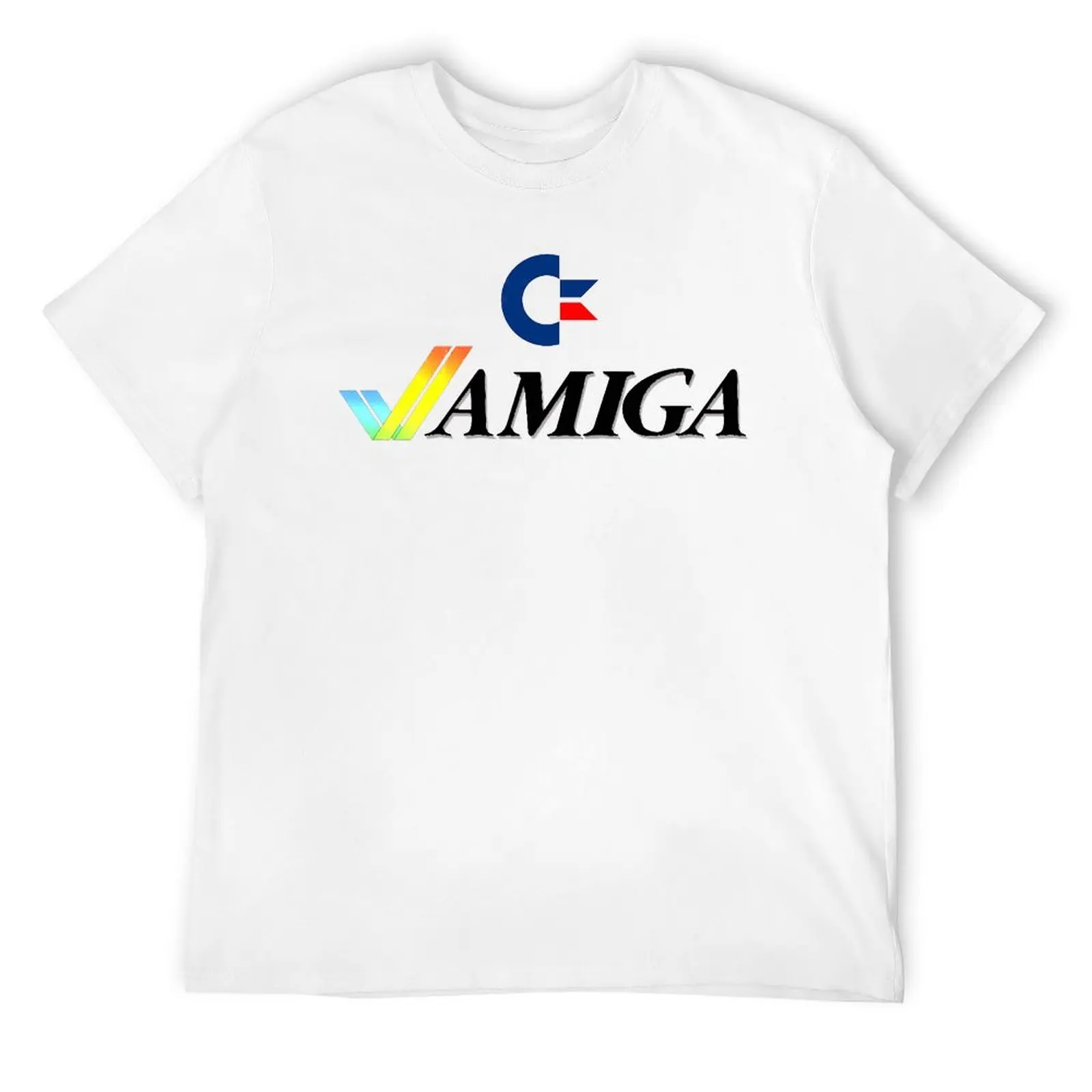 Commodore Amiga 500 5 T-shirt Crewneck Sports  Funny Novelty Top Tee Unique Fitness USA Size