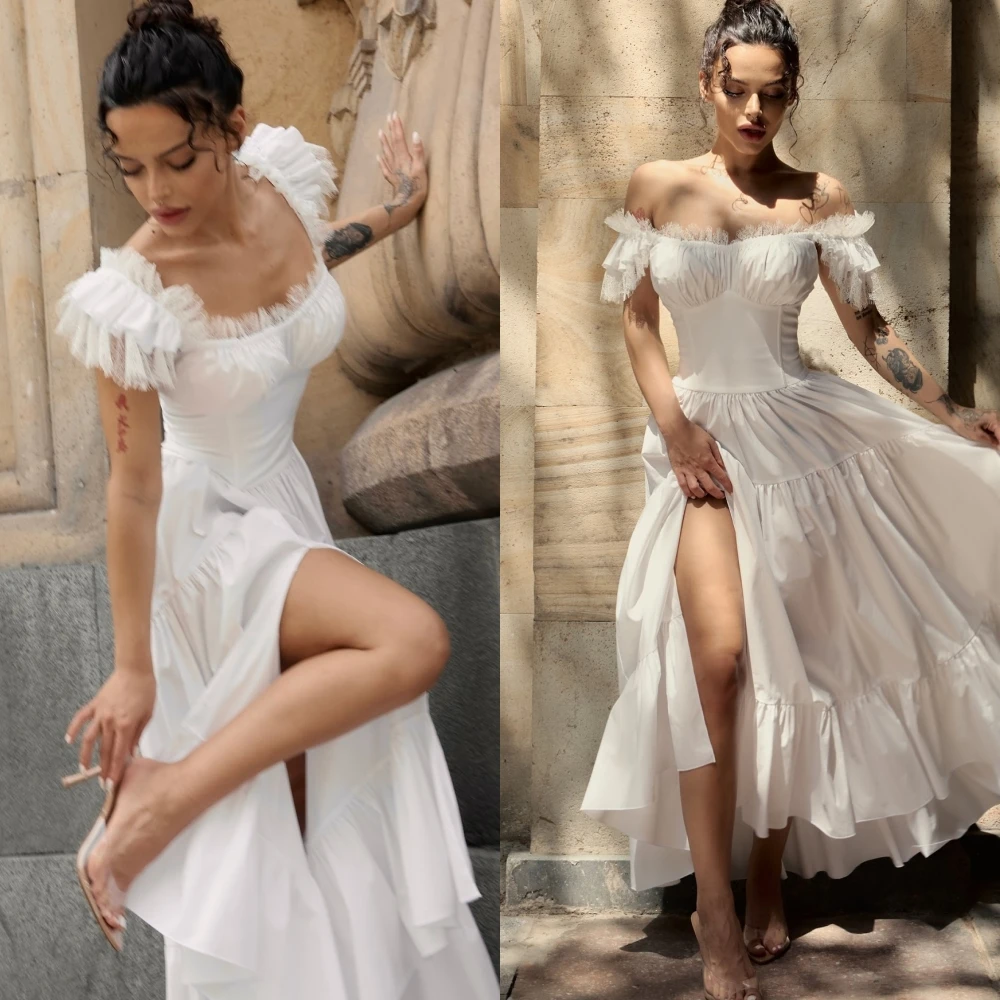 ชุดราตรีทรงเอไลน์คอเรือ ดีไซน์หรูหรา สำหรับงานเลี้ยง ออกแบบตามสั่ง คุณภาพสูง ให้ลุคสง่างาม