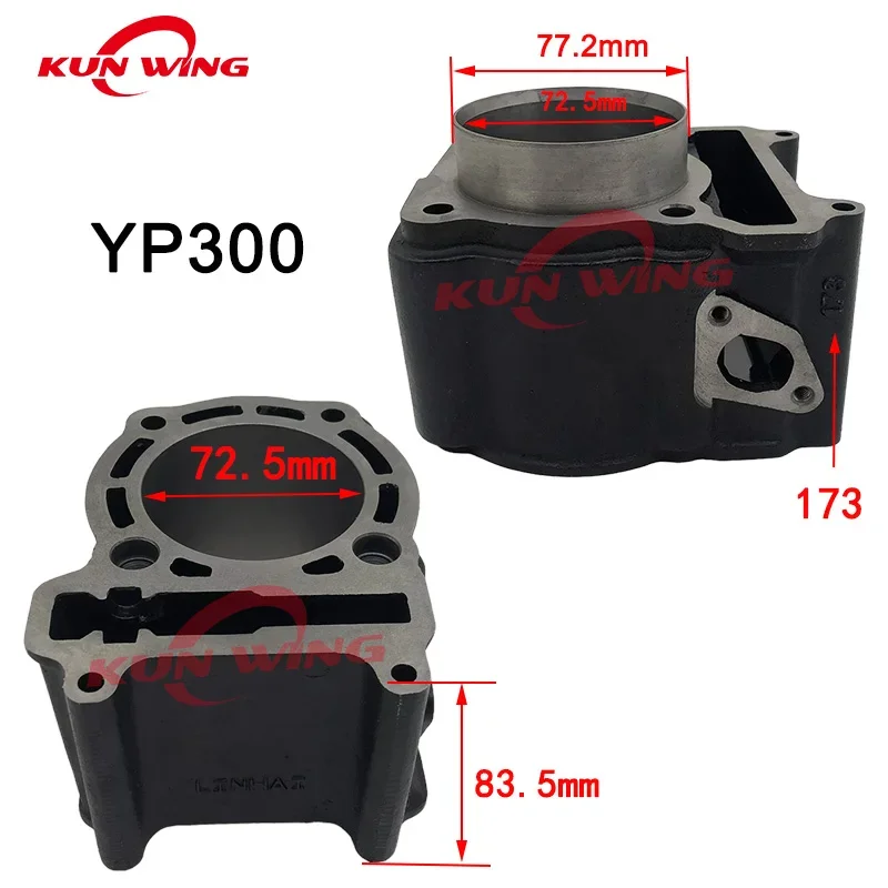 مجموعات الأسطوانات 250cc 260cc 300cc لـ ياماها ماجيتي YP250 YP260 YP300 الشدائد X-city X-max YP 250 260 300 ATV UTV #4