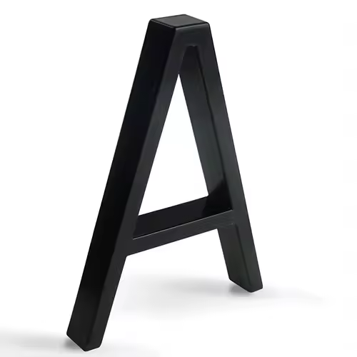 1pc 125mm Floating House Number Outdoor 5 inch Black Zinc Alloy Letter Apartment Door Numbers Mailbox Address Sign #0-9 - Image 15