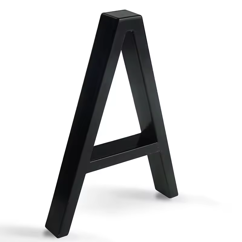 1pc 125mm Floating House Number Outdoor 5 inch Black Zinc Alloy Letter Apartment Door Numbers Mailbox Address Sign #0-9 - Image 15