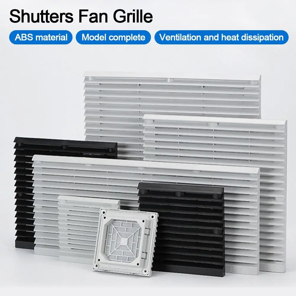Système de ventilation d'air, filtre de ventilation d'armoire en ABS blanc sans ventilateur, volets, grille de ventilateur, persiennes, soufflerie