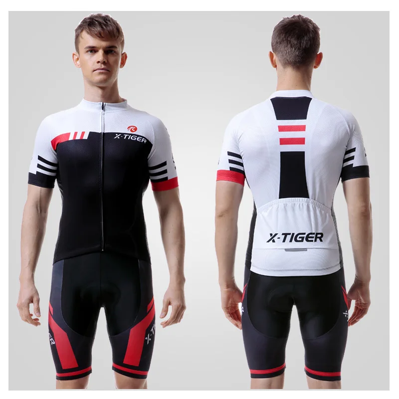 X-TIGER Cycling Jersey Sets Cycling Bicycle Suit Bicycle Short Sleeve Cycling Clothing Bike Maillot Cycling Jersey Bib Shorts