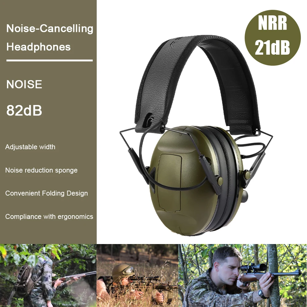 Earmuffs Active Headphones for Shooting Electronic Hearing protection Ear protect Noise Reduction active hunting headphone