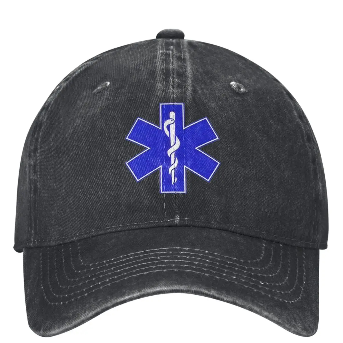 Star Of Life Print EMT Paramedic Emergency Medicine Baseball Cap Street Style Women Men Trucker Dad Hat Camping Baseball Caps