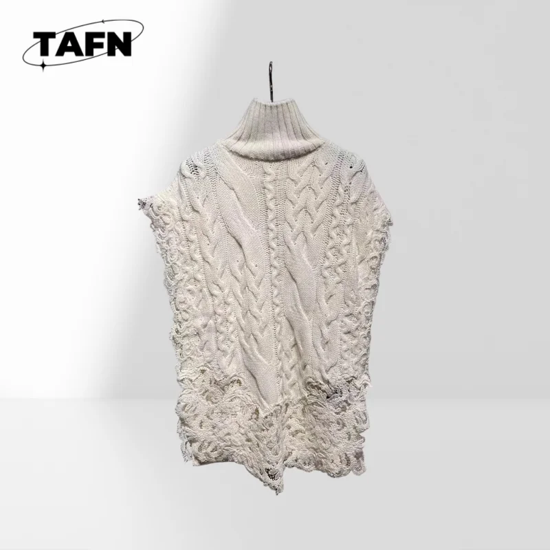 Suéter de mistura de caxemira macia para mulheres, luxuoso e confortável para outono e inverno, confortável e perfeito para camadas AJ1013