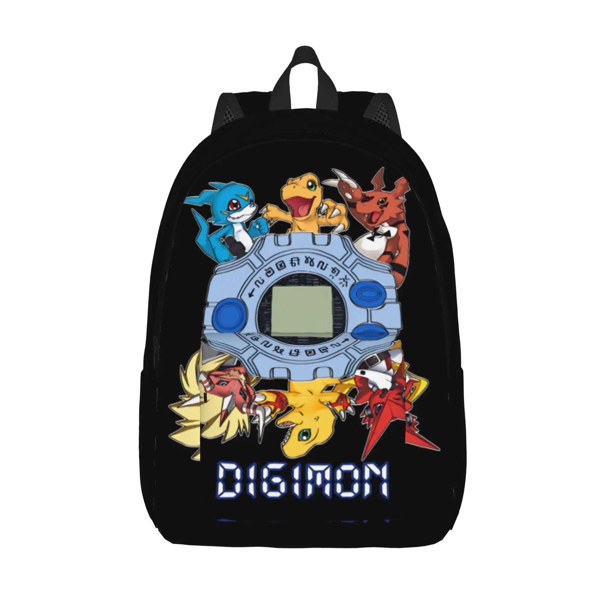 

Digital Monster Digimon Backpack for Men Women Teenage High School Work Daypack College Shoulder Bag Gift