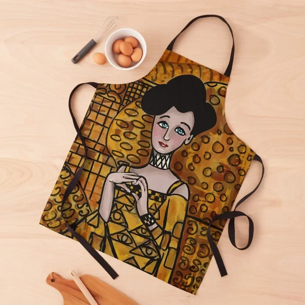 

Lady in gold Apron Barista Things For The Kitchen kitchen clothes Apron