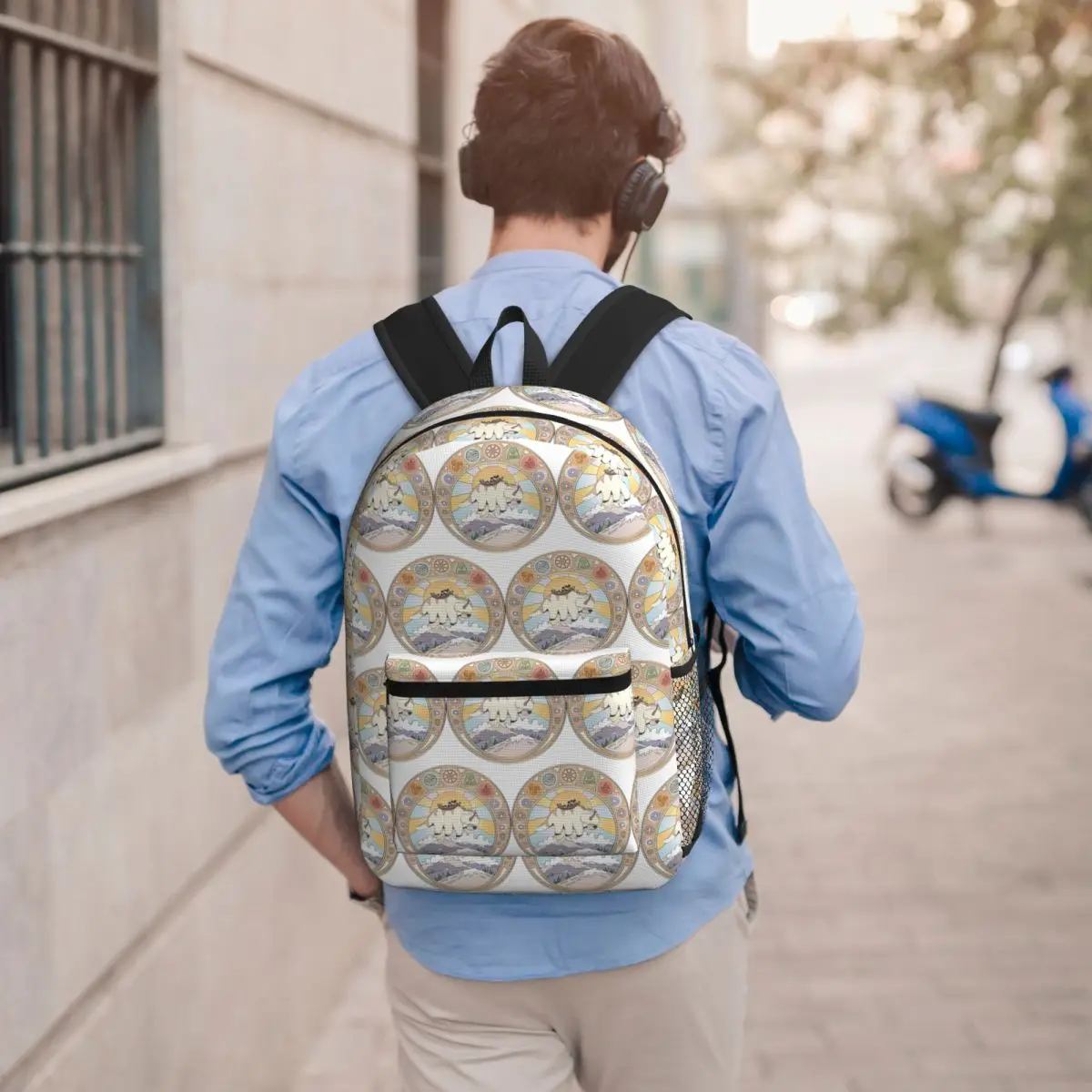 Team Avatar And Elements Design Student Backpack School Bag Hiking Travel Daypack for Boys Girls Bookbag Shoulder Bags