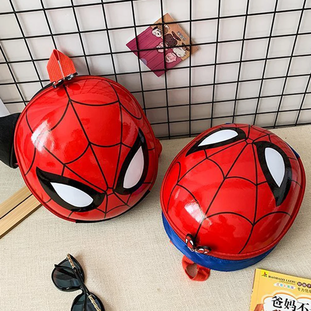 Marvel Backpack Spiderman Super Heroes Men\'s Backpack Children Boys Kindergarten Backpack Anime Cartoon 3D Stereo Boys Bag Kids