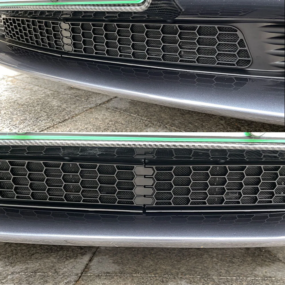 For Tesla Model 3 Model Y 2022 2021 Front Bumper Hood Vent Grille Net Radiator Protective Mesh Blocking of Gravel Insect Leaves