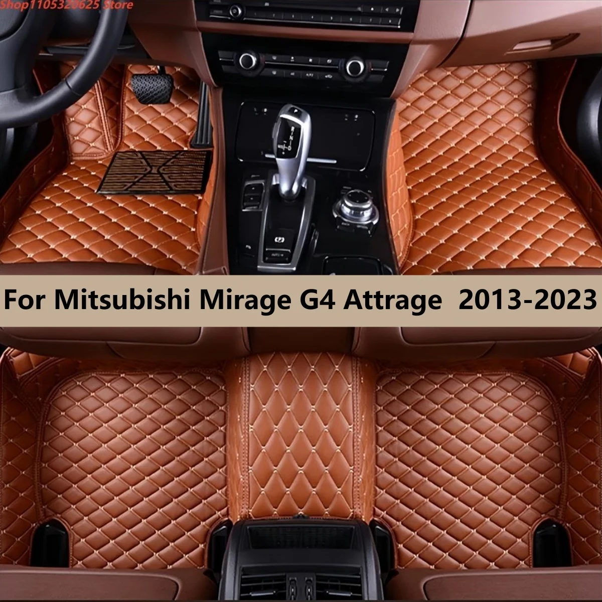 

Автомобильные коврики для Mitsubishi Mirage G4 Attrage 2013-2018 2019 2020 2021 2022 2023, индивидуальные автомобильные коврики, автоаксессуары