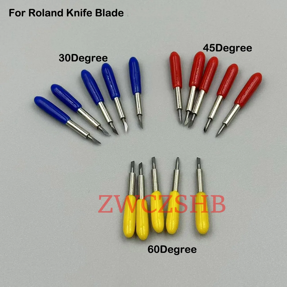 10PCS Roland Schneiden Plotter Messer Klinge 30/45/60 Grad Hartmetall Klinge Für Roland XC540 SP540 VP300 VP540 VS420 BN20 – Detail 3