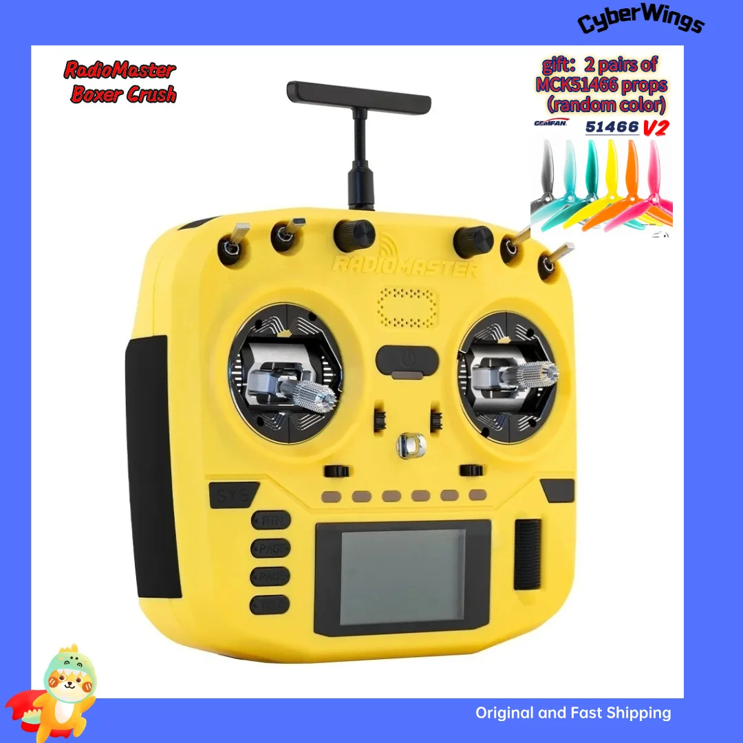 In Stock Radiomaster Boxer Crush 2.4GHz ELRS16-Channel Radio Transmitter with AG01 Hall Gimbal FPV Parts view 5