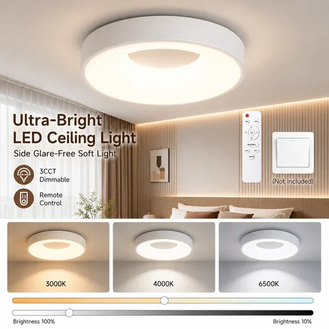 2PC/1PC Smart Ceiling Light Dimming With Remote Control Indoor PanelLamp Lustre for Bedroom Kitchen LED Ceiling Lamp 220V