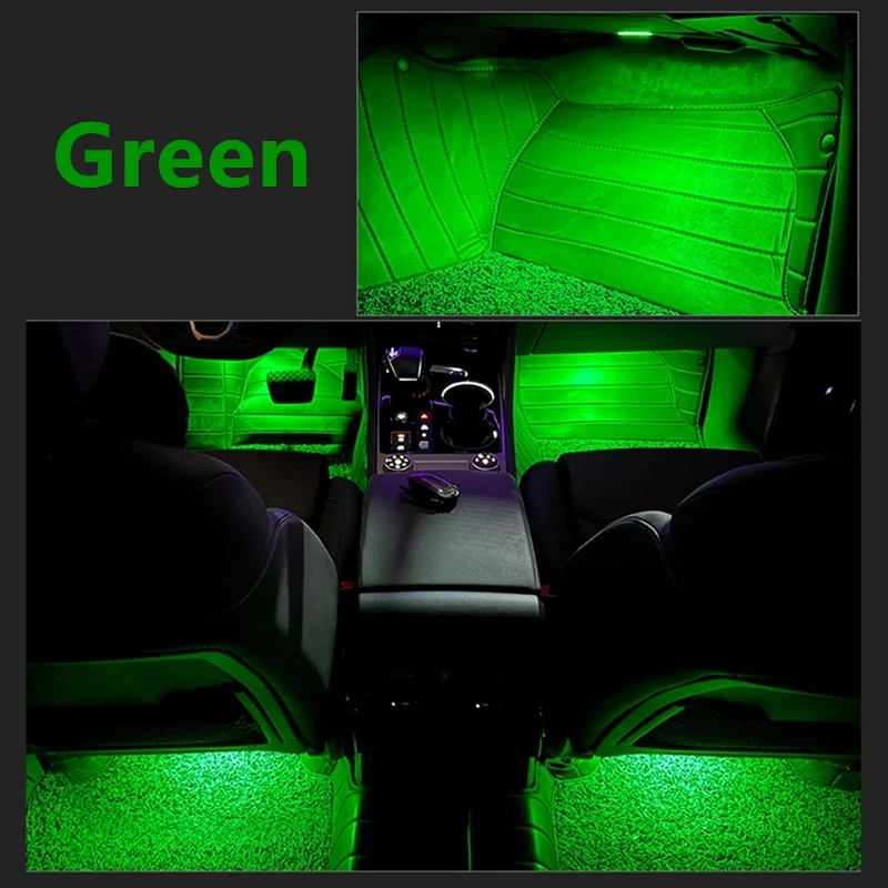 LED Auto Fußraum Atmosphäre Licht Innen Lampe Zubehör Für Audi A3 8P A1 8X A4 B7 B8 B9 A5 a6 C6 C7 A7 C8 TT Q3 8U Q5 8R Q7 – Detail 2