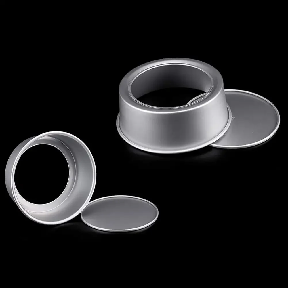 4Inch/6Inch Round Cake Pan Removable Bottom Nonstick Aluminum Alloy Dishwasher Safe Cake Baking Pan for Baking Cake Mold Tools