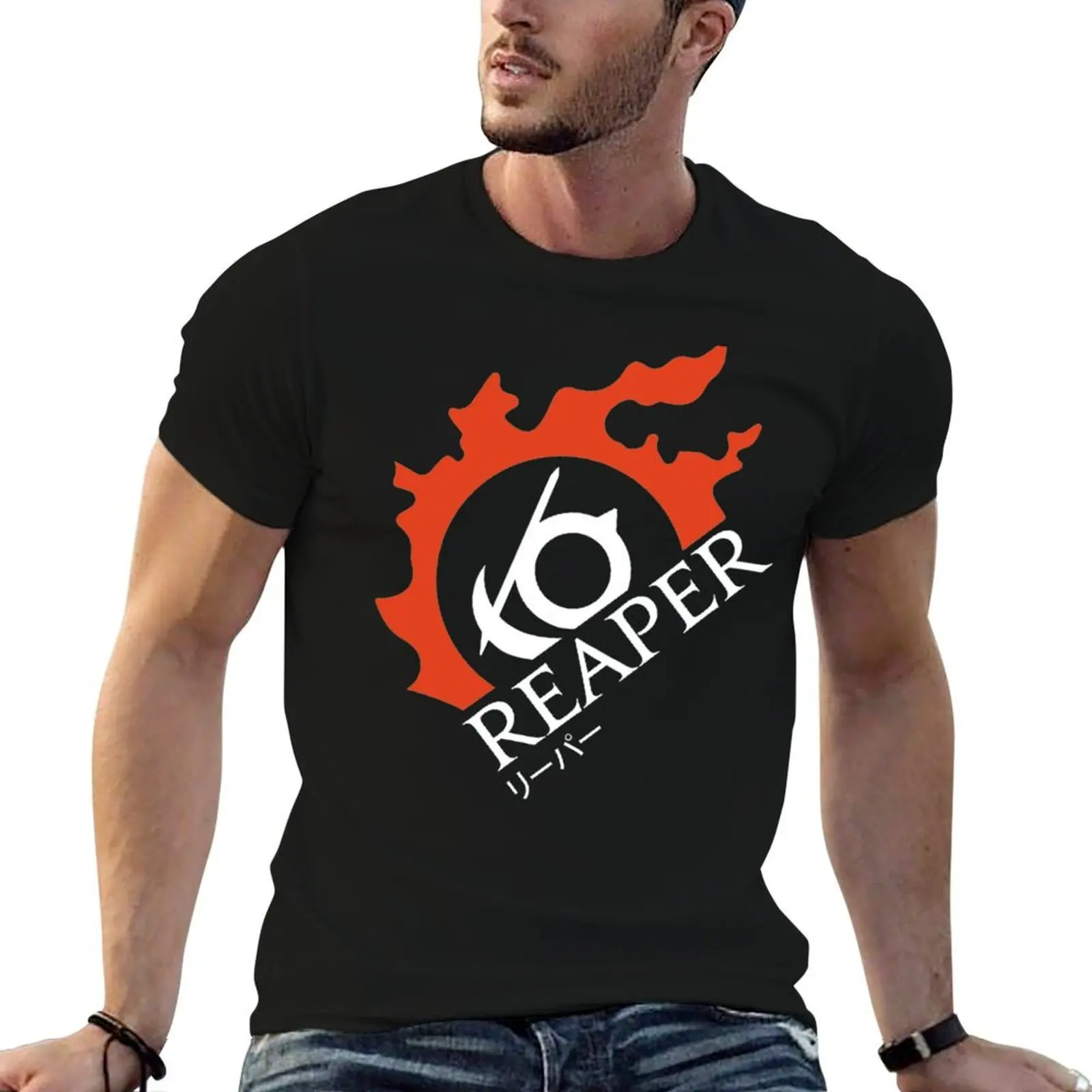 Reaper - For Warriors of Light _amp_ Darkness T-Shirt oversized graphic tee cotton graphic tees t shirt for men