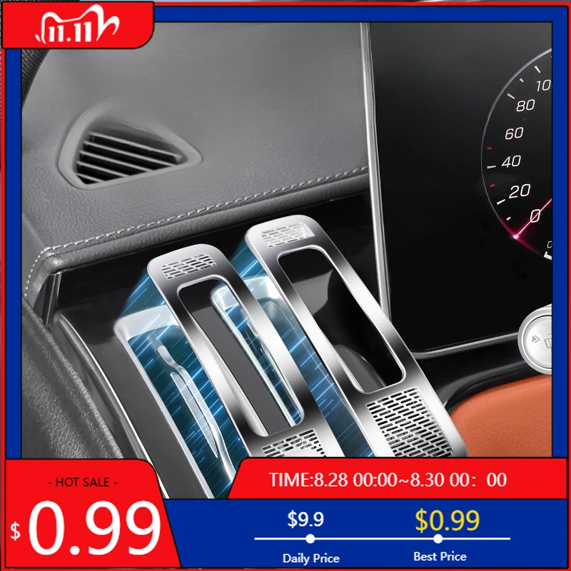 

Interior Stickers Suitable for Mercedes-Benz S-class center console on both sides of the trend dust cover S450 S400 S480 car int
