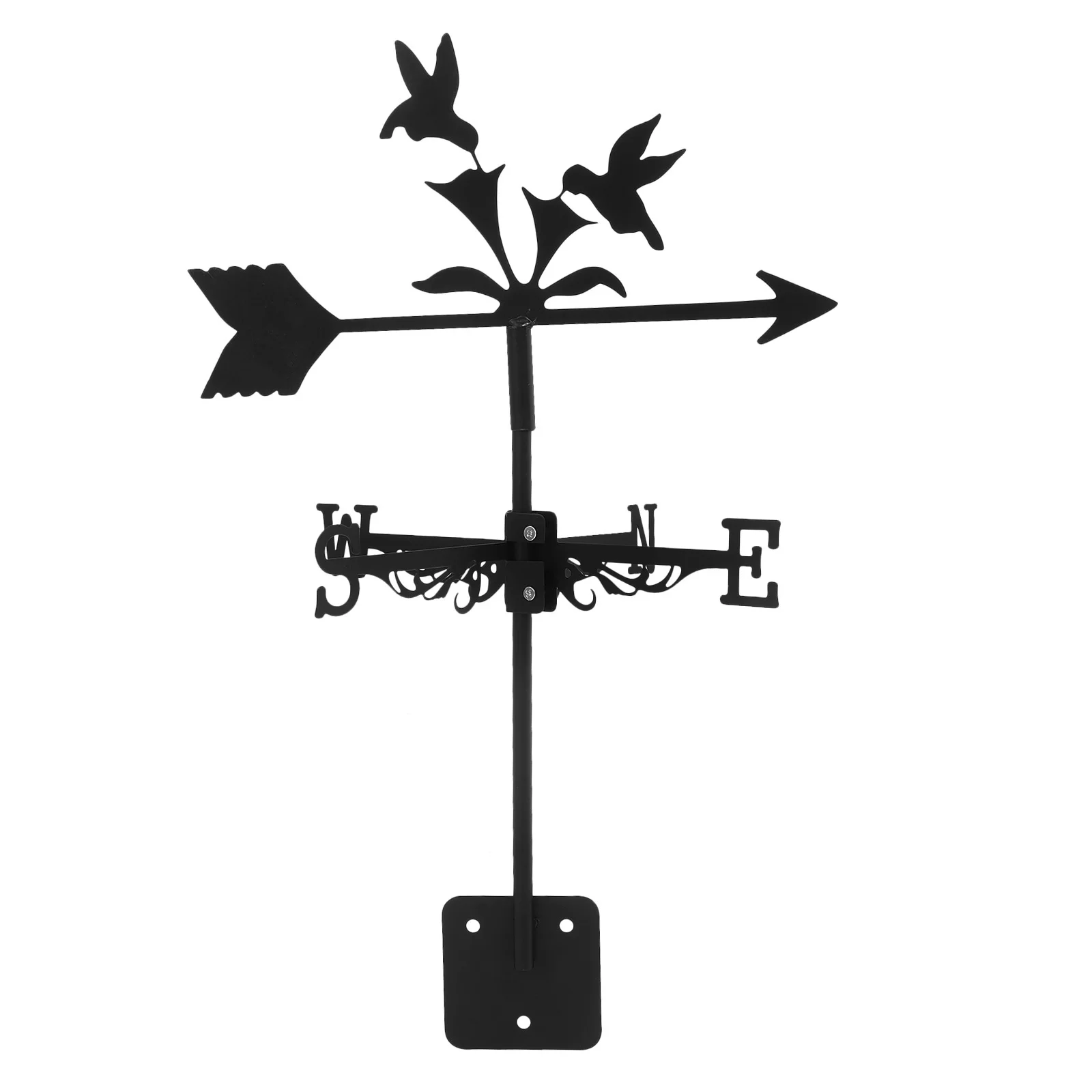 

Sturdy Iron Weather Vane for Outdoor Wind Direction Display Garden Yard Decor Roof Or Ground Mountable Metal Weathervane