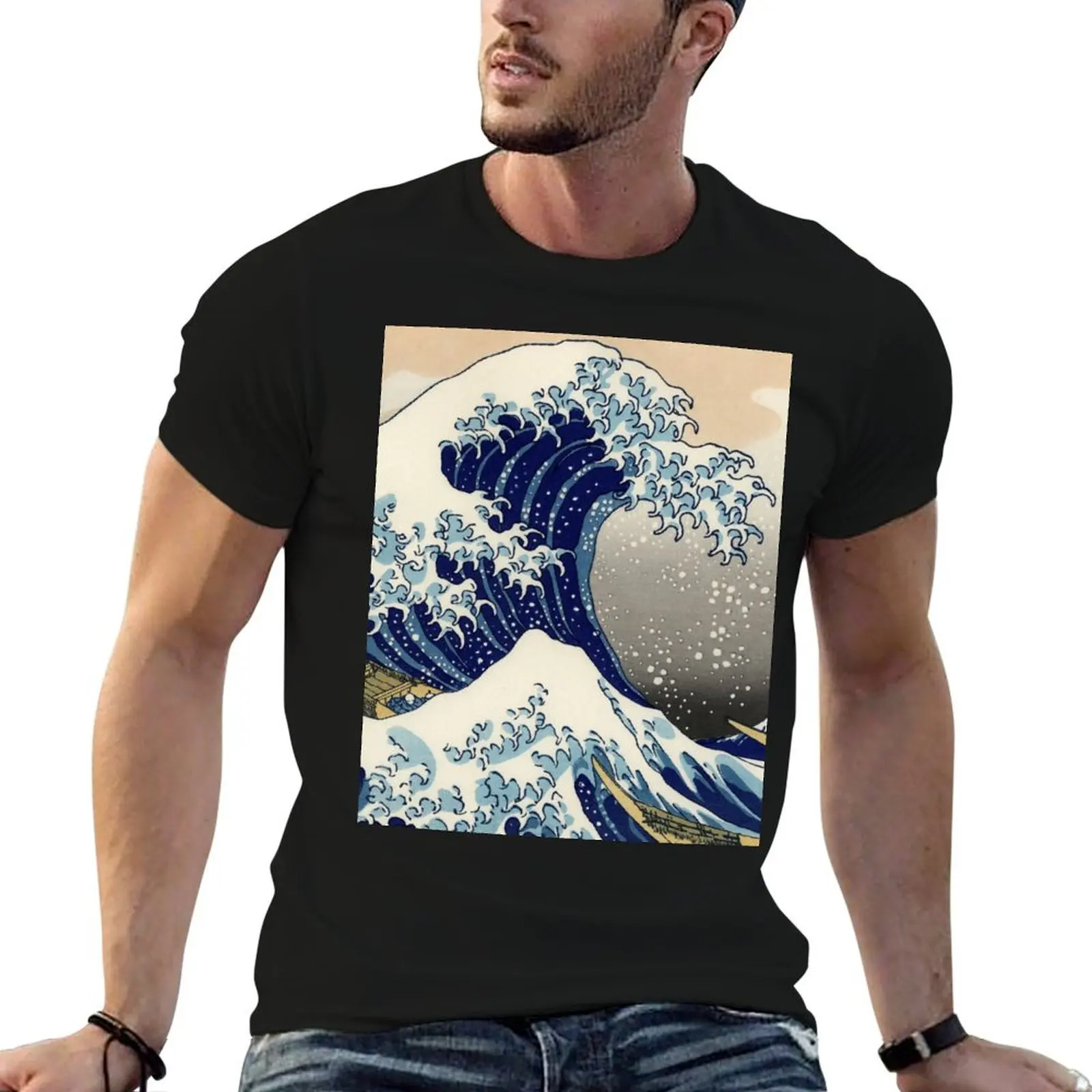 

Hokusai (1760-1849) The Great Wave off Kanagawa T-Shirt aesthetic clothes kawaii clothes men clothing