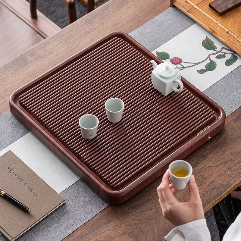 Solid wood tea tray household small bakelite  tray table simple kung fu set 2022 new teacup