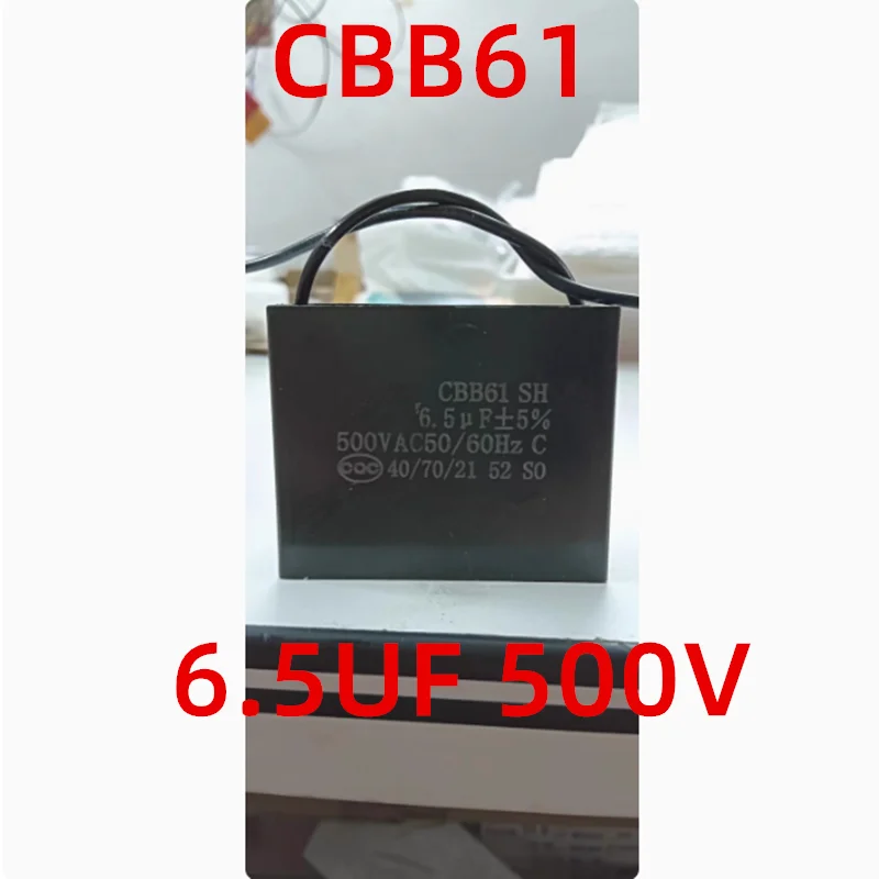 

2PCS CBB61 Fully automatic frying machine capacitor 5.5/6.5UF 500V Fan air conditioner range hood start capacitor