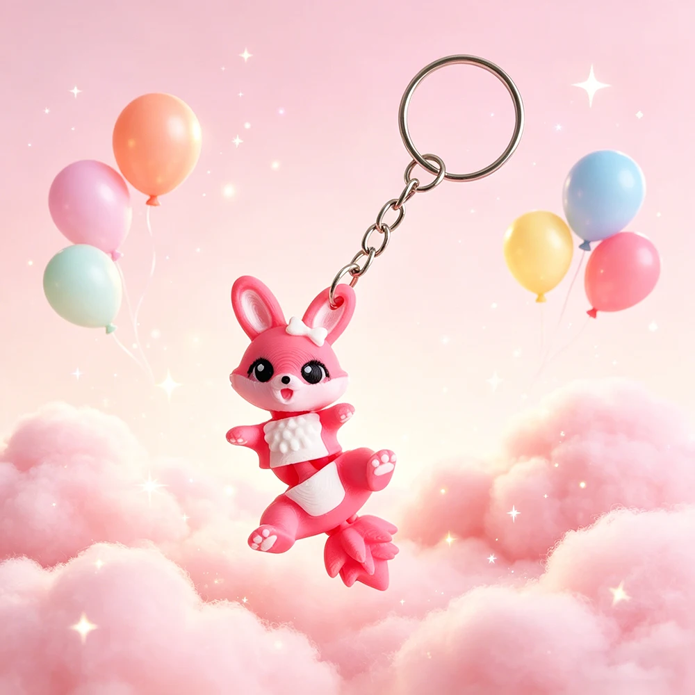 Porte-clés lapin mignon imprim - 3D Printing Glass avis et prix