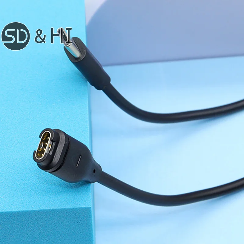 USB Charging Cable For 7 7S 7X 6 6S 6X 5 5S 5X Vivoactive Venu 2 Watch Data Sync Charger Cord Type-C Power Adapter