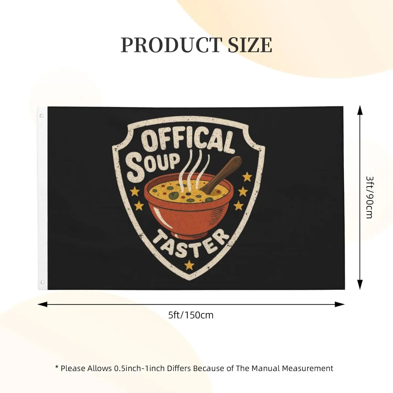 Flagicts 100% Polyester Official Soup Taster Flag