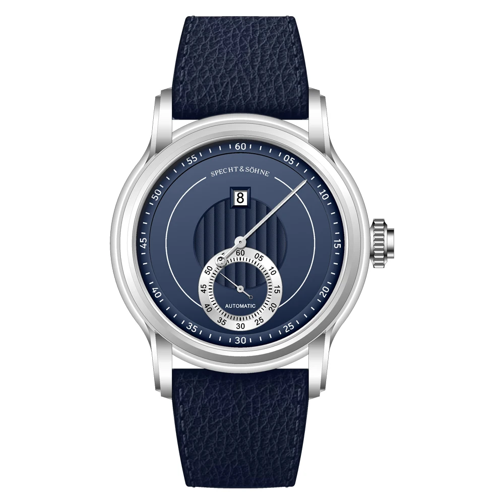 2026 New Luxury Specht & Söhne Jump Hour Watches Automatic Mechanical Watch For Men Sapphire Crystal Stainless Steel Wristwatch image 3