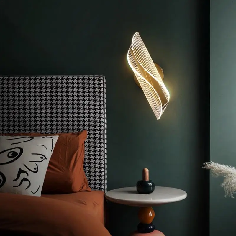 Wall Sconce Light Acrylic LED Wall Sconce Wall Mounted Lamp Decorative Bedside Wall Lamps LED Wall Lamp For Home Corridor Stairs