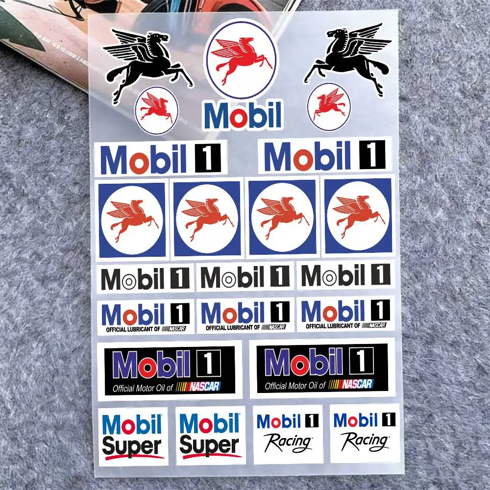For MOBIL Reflective Motorcycle Stickers 3M Night Safety Warning Decals Fit Scooter Bike Helmets - view 5