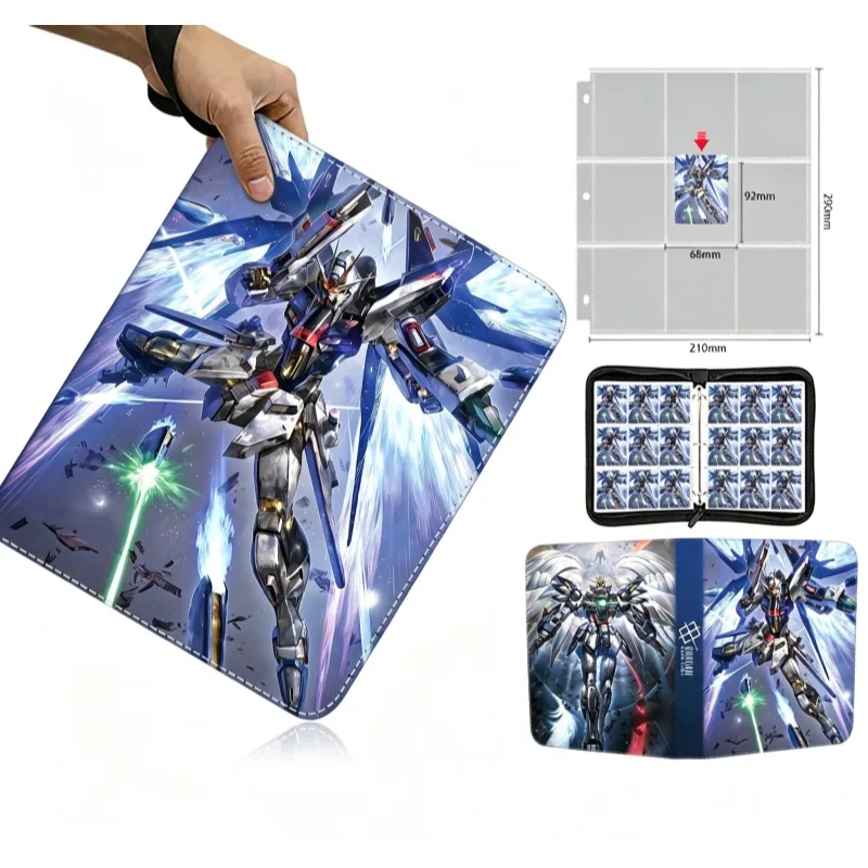 New Mobile Suit Gundam Game Card Storage Book Photo Album Binder PU Zipper Card Holder Trendy Toy Anime Peripheral High-End Gift
