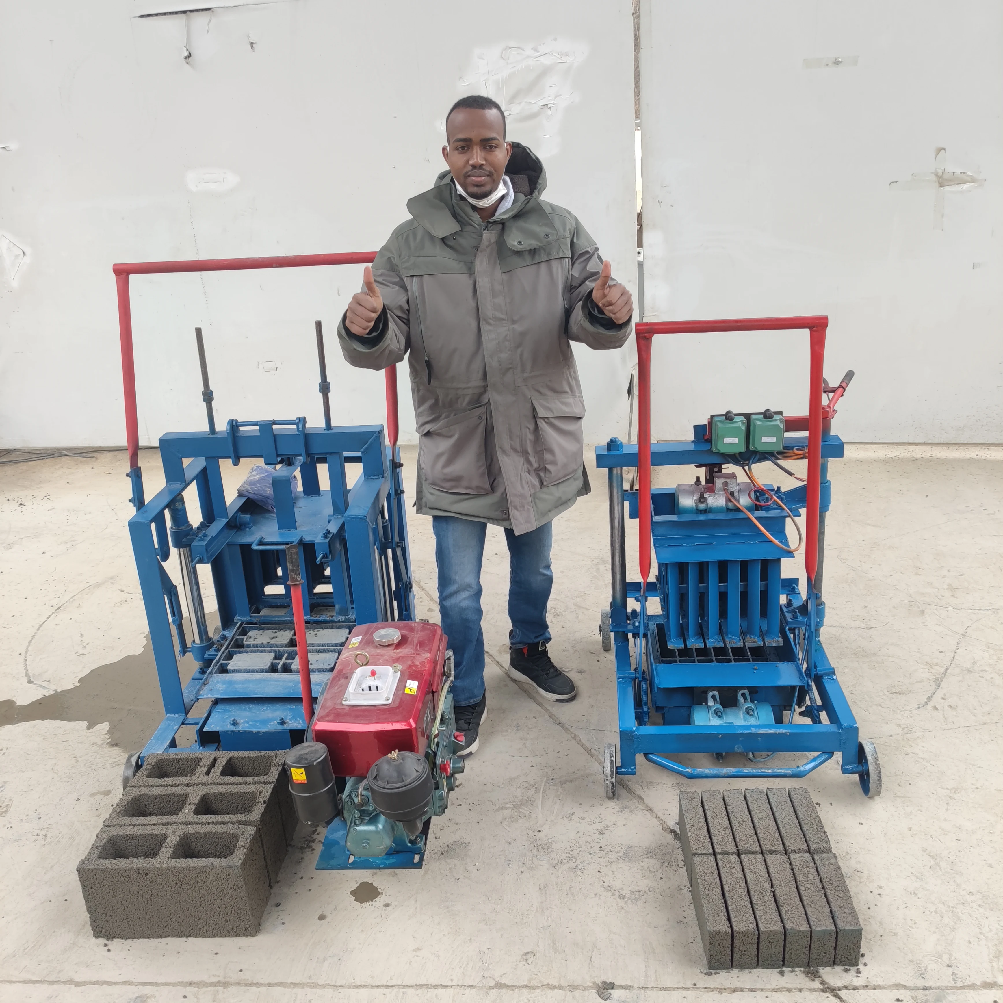 semi automatic clay brick making machine soil brick making small machine