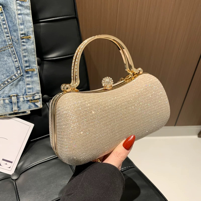  Chain Evening Bag Dinner Shoulder Bag For Women Handbag - Fashion Crossbody Bags Vintage Underarm Bag Satchel 