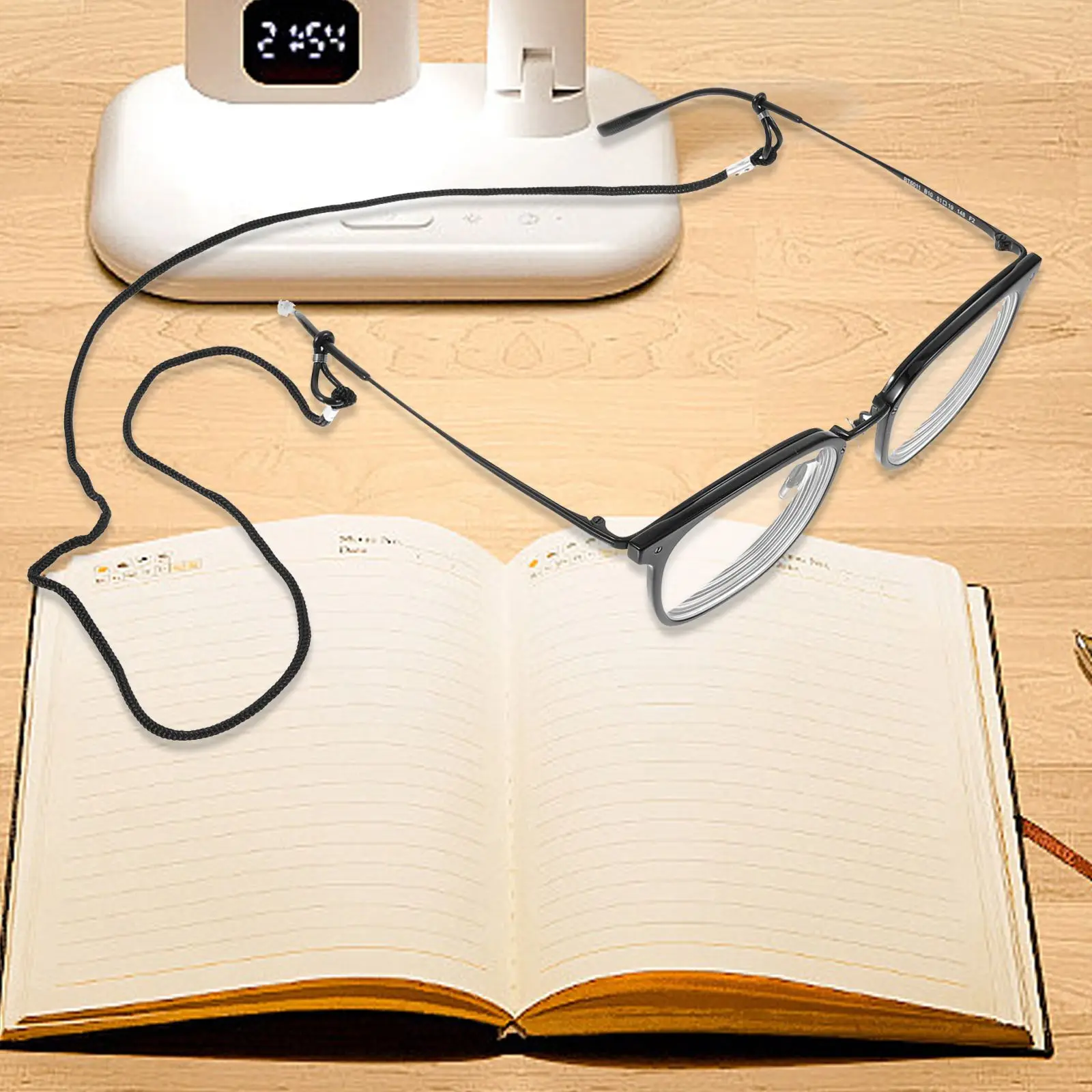 12 шт. черные веревки для очков, прочные противоскользящие нейлоновые ремешки для очков для чтения, очки