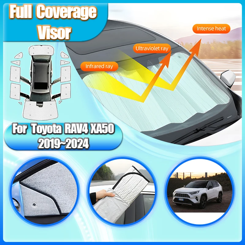 

Для Toyota RAV4 XA50 аксессуары 2019~2024 солнцезащитный козырек на окно боковая шторка солнцезащитный козырек анти-УФ лобовое стекло автомобильные аксессуары