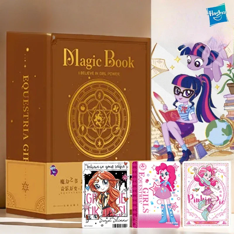 

Карточная игра Hasbro My Little Pony Equestria Girls, карты дружбы, полная коробка, волшебная книга, детская коллекция подарков на Рождество и день рождения